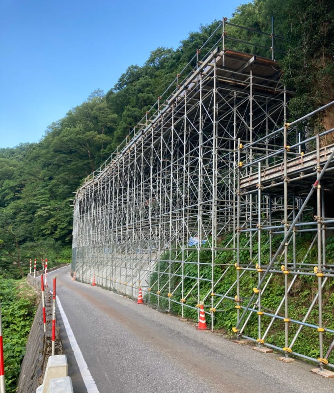 土木工事足場