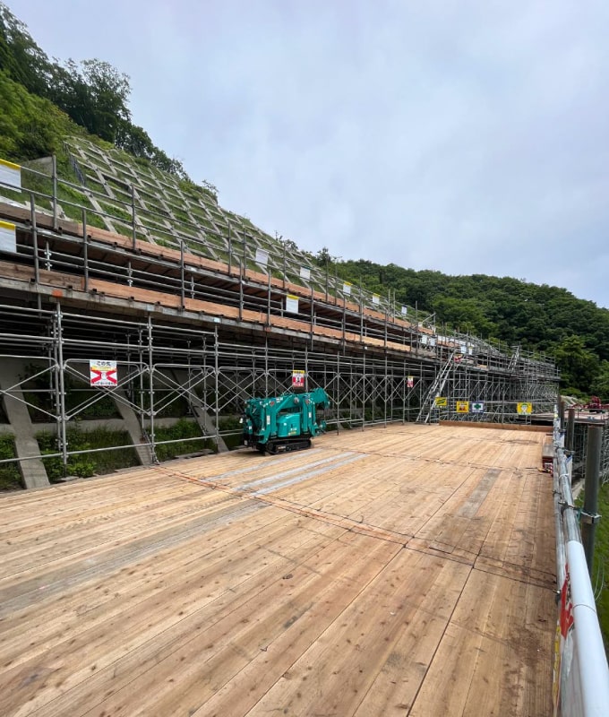 土木工事足場